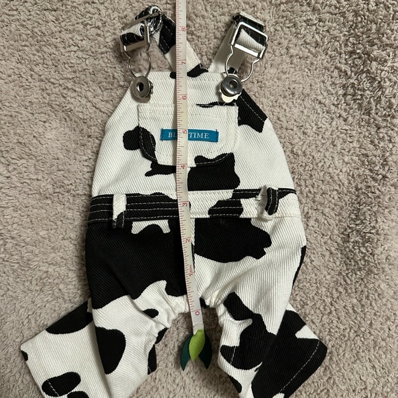 Dog Cow Print Overalls Puppy Chihuahua XS - Picture 7 of 8
